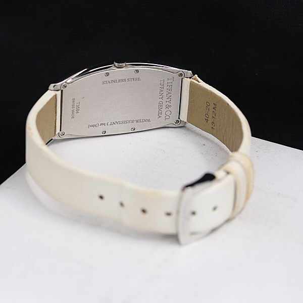 1円 稼動 美品 ティファニー ジェメア T3584 QZ 白文字盤 レディース腕時計 OGH 0300300 3NBTの画像4