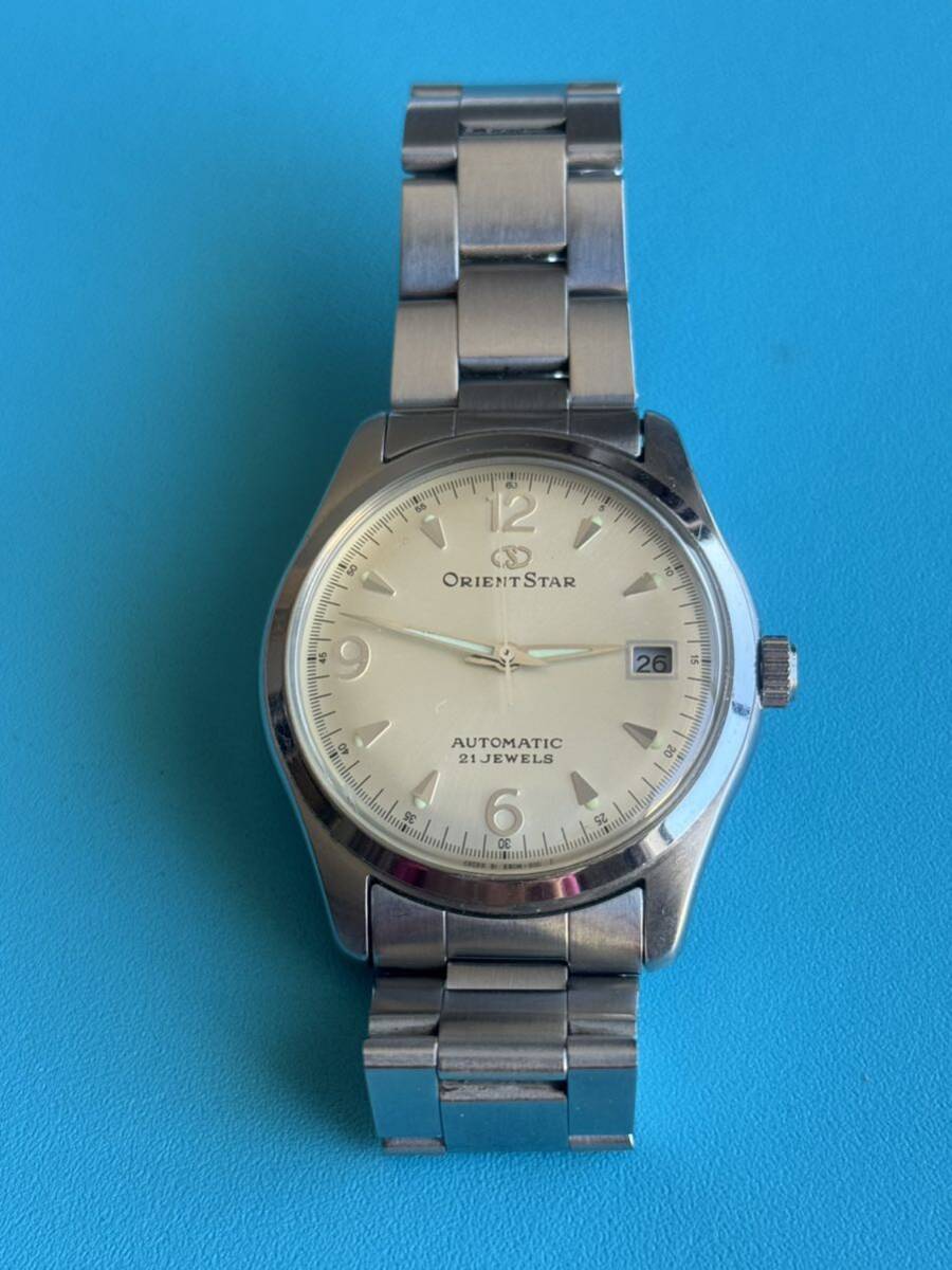 ORIENT STAR オリエントスター 腕時計 AUTOMATIC 自動巻き 21石 裏スケルトン　中古稼働美品_画像1