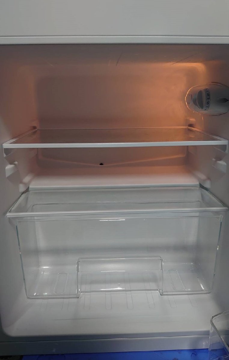 【大阪/岸和田発 格安自社便】IRIS OHYAMA/アイリスオーヤマ 2ドア 冷凍冷蔵庫 87L PRC-B092D-S 2021年製 ダークウッド 温度調節7段階 左右_画像6