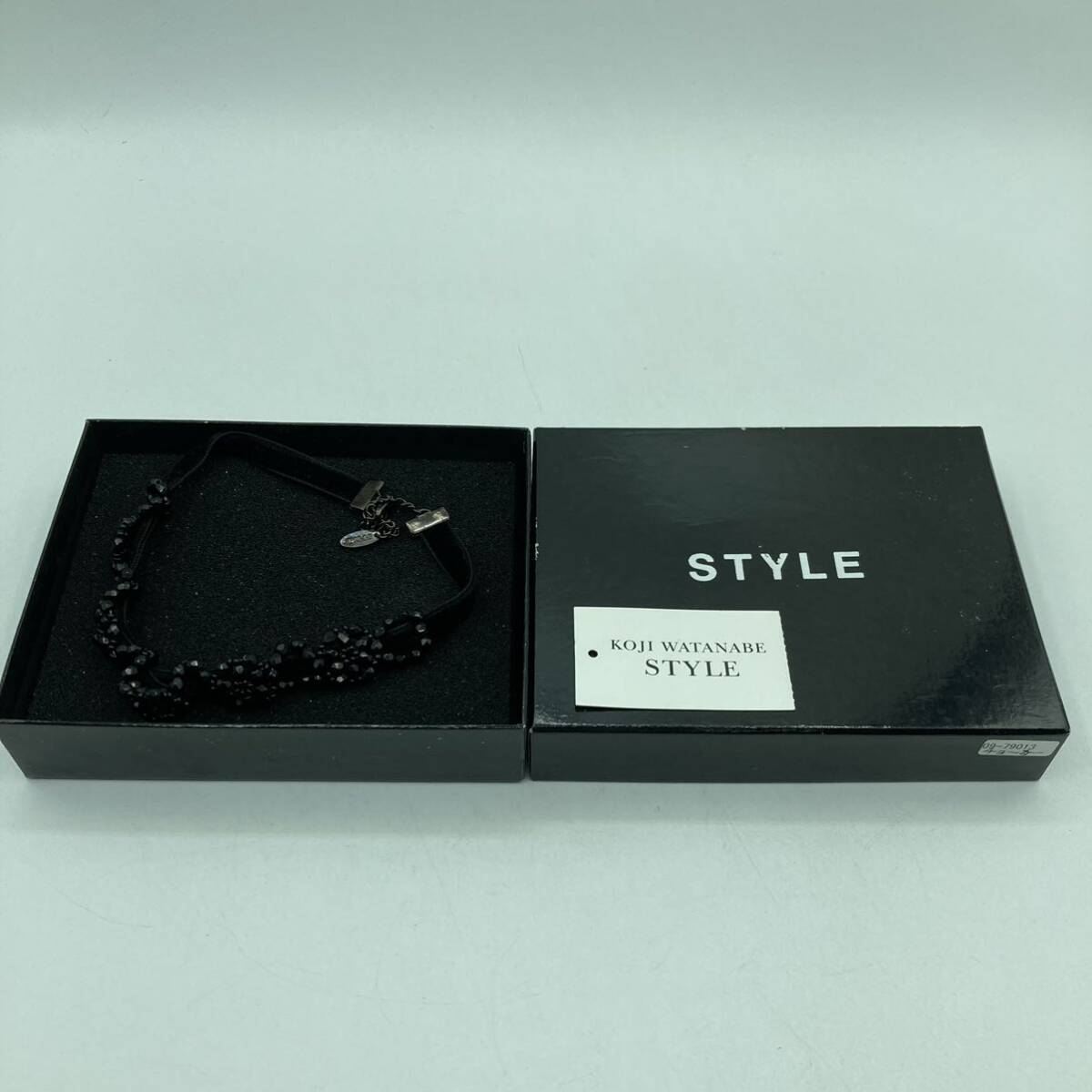 s0308607 STYLE スタイル ブラックオニキス チョーカー アクセサリー ネックレス 美品 中古品の画像2