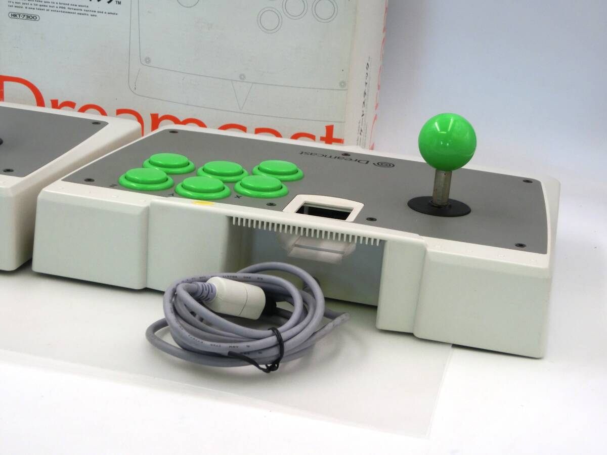 動作品 ドリームキャスト アーケードスティック HKT-7300 2台セット Dreamcast ドリキャス アーケードコントローラー SEGA 箱付 DC_画像8