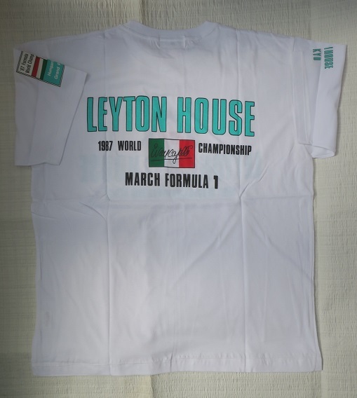 レイトンハウス　レーシングチーム　1987 rd.9　ハンガリーGP　限定Tシャツ　LEYTON HOUSE MARCH F1 デッドストック_画像3