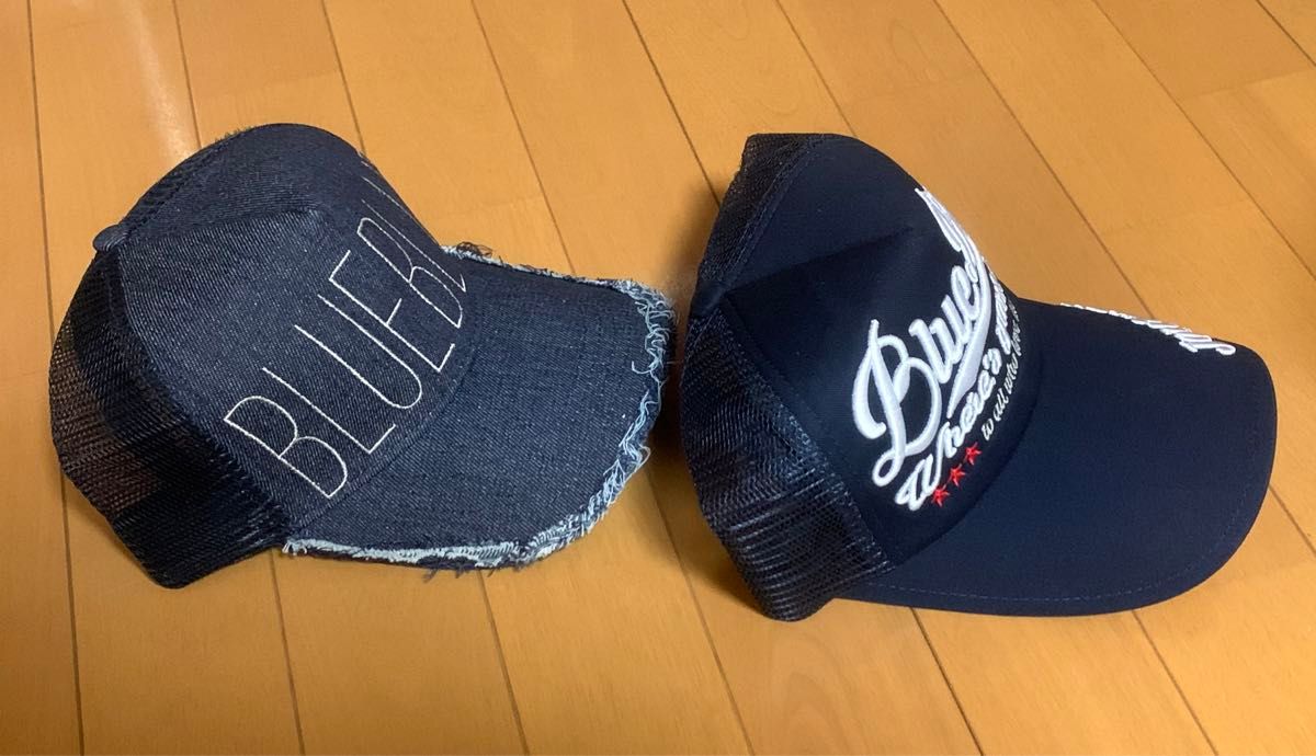 Blue Blue 　ブルーブルーデニムキャップ & ブルーブルーキャップ　限定品 2個セット