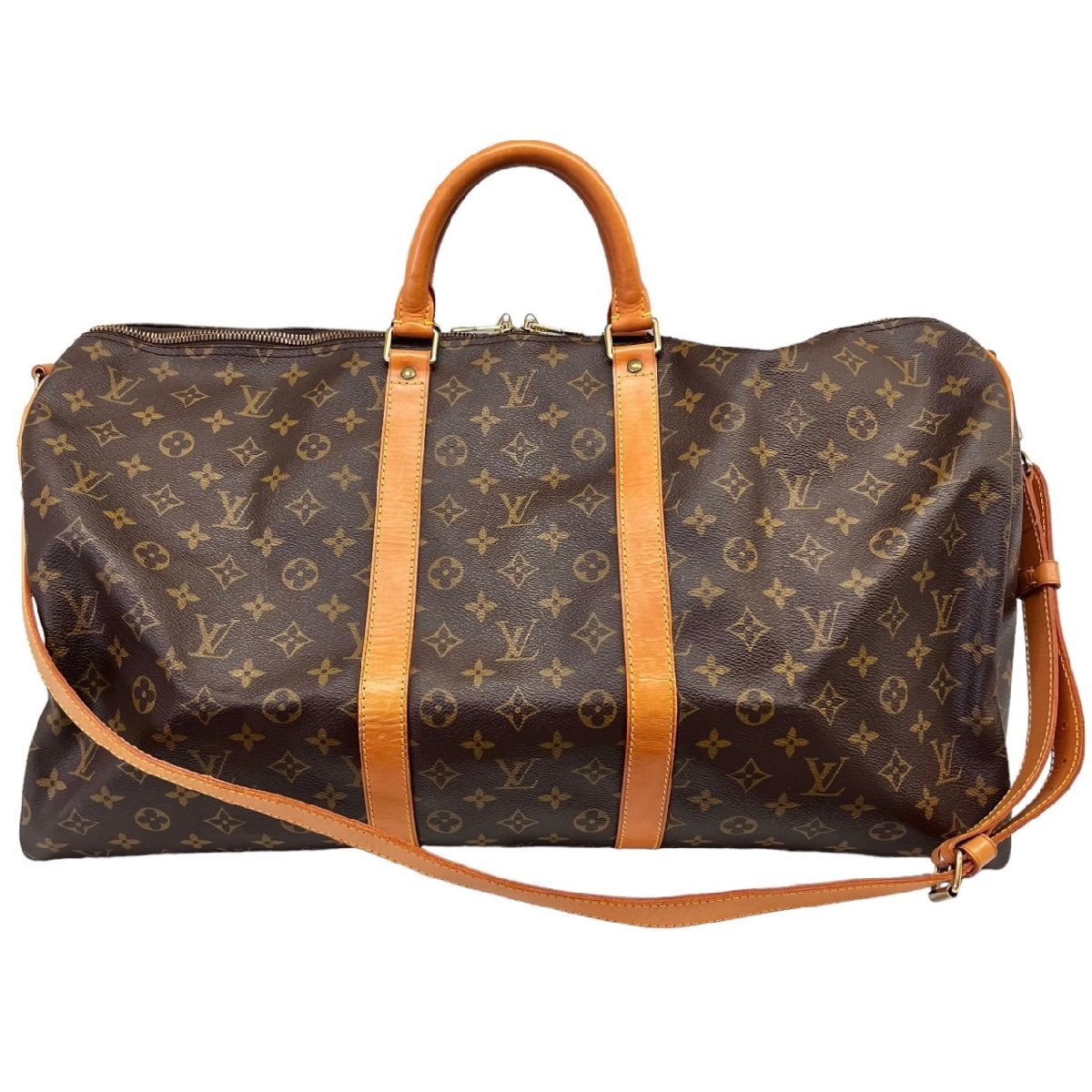 【中古】｜LOUIS VUITTON ルイヴィトン M41414 キーポル55 バンドリエール モノグラム ボストンバッグ_画像4