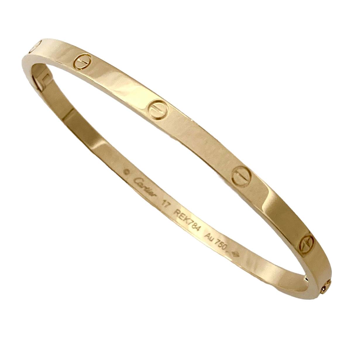 【中古】｜Cartier カルティエ ラブブレスレット SM サイズ17 K18YG イエローゴールド 19.63g ドライバー付き 新品仕上げ済み