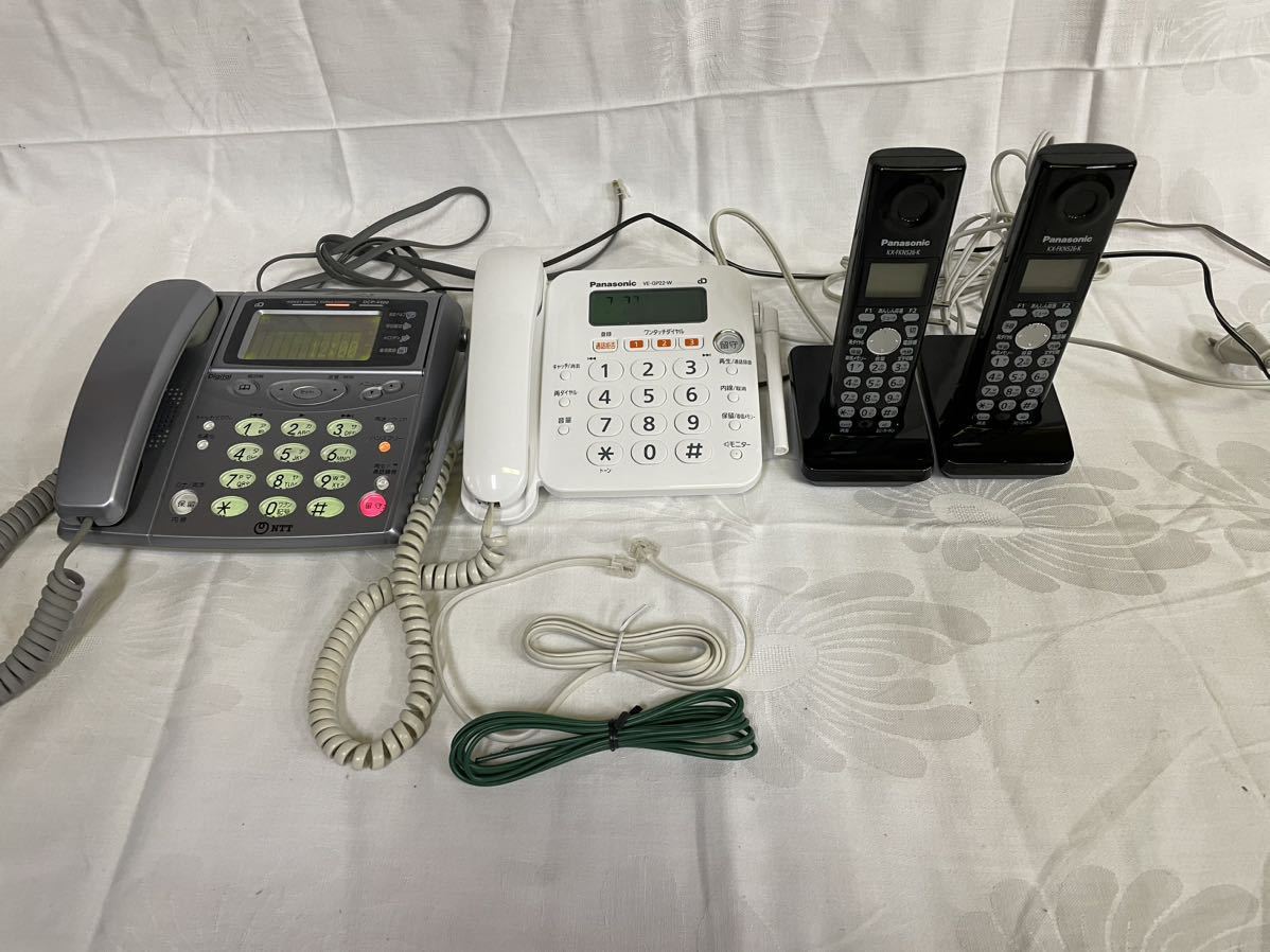 電話 パナソニック 子機　KX-FKN526-K Panasonic VE-GP22-W 充電器　PFAP1018 NTT DCP-4400_画像1