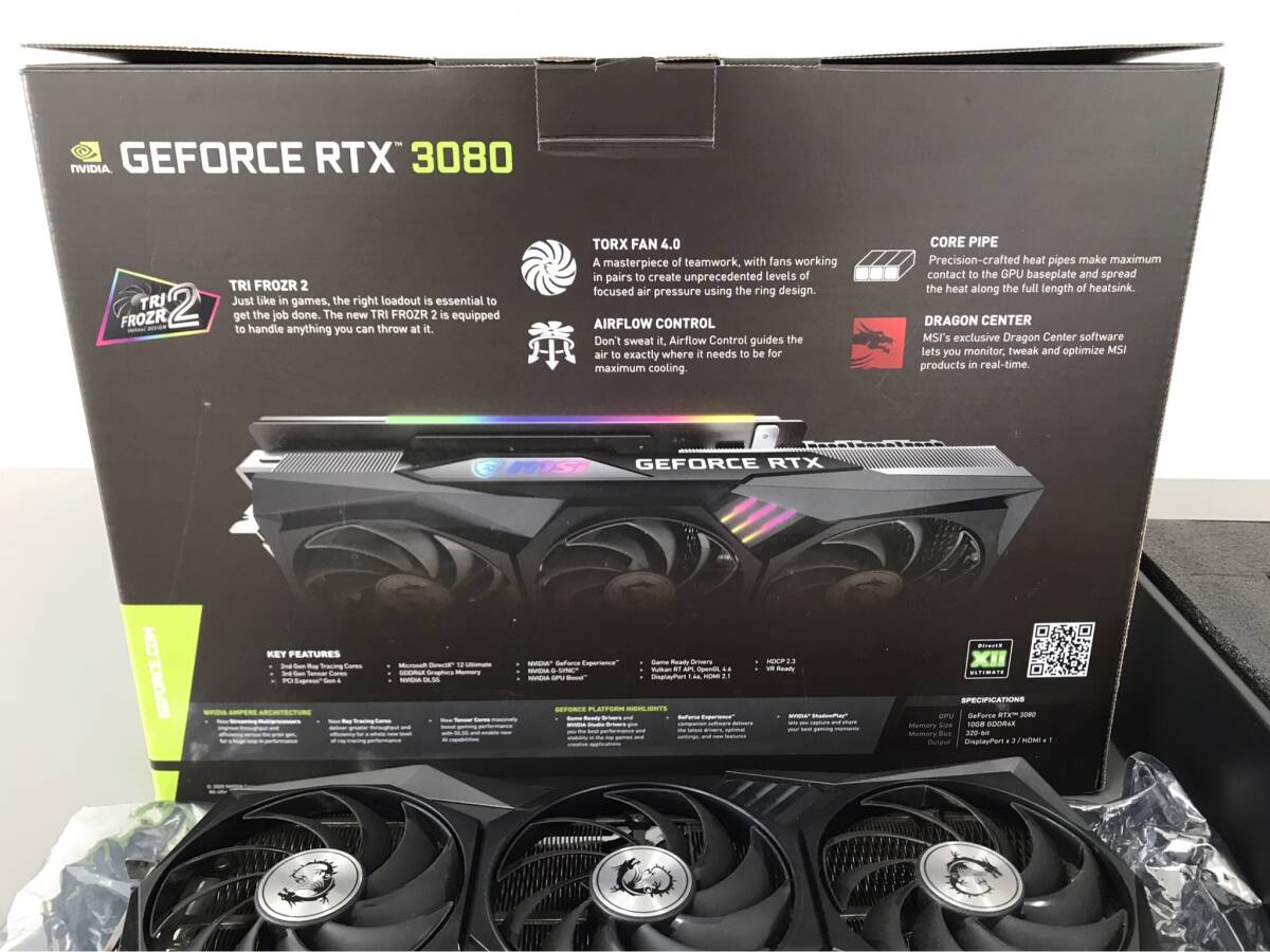 【人気のMSI】MSI GeForce RTX 3080 GAMING X TRIO 10GB NVIDIA グラボ グラフィックカード【動作確認済み】の画像2