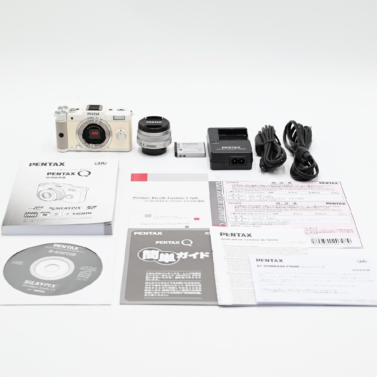 PENTAX ミラーレス一眼 Q レンズキット ホワイト PENTAXQLKWH ミラーレス一眼レフカメラ