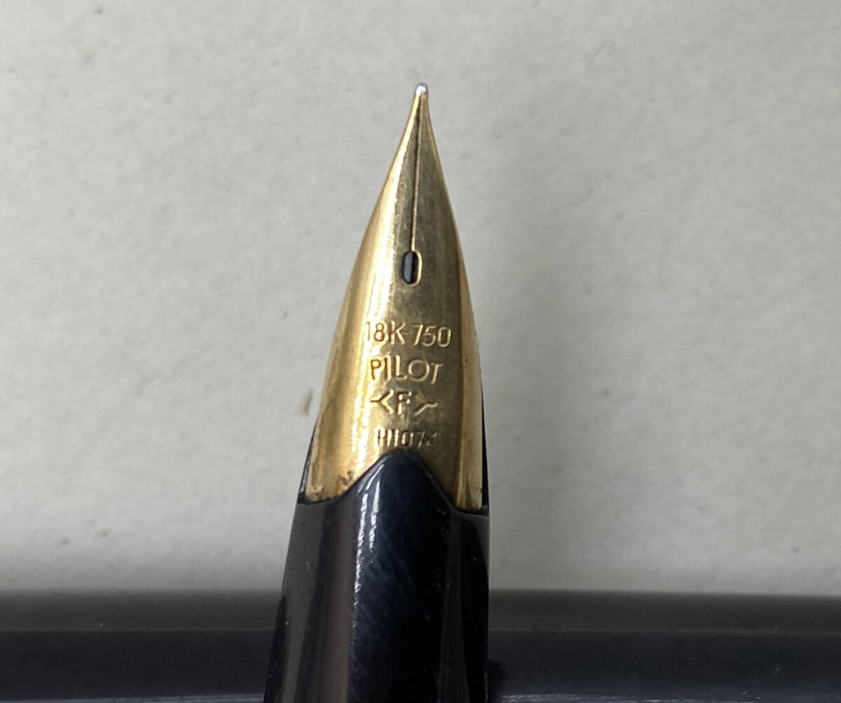 PILOT パイロット Elite エリート万年筆 ペン先 18K-750 H1074 筆記用具 送料185円～_画像3