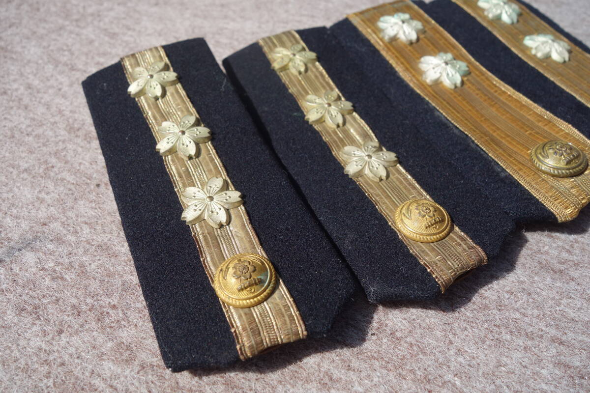 ◆日本海軍 将校の階級章 2組セット 肩章 検★戦艦大和 武蔵 将官 提督 海戦 軍服 軍刀の画像7
