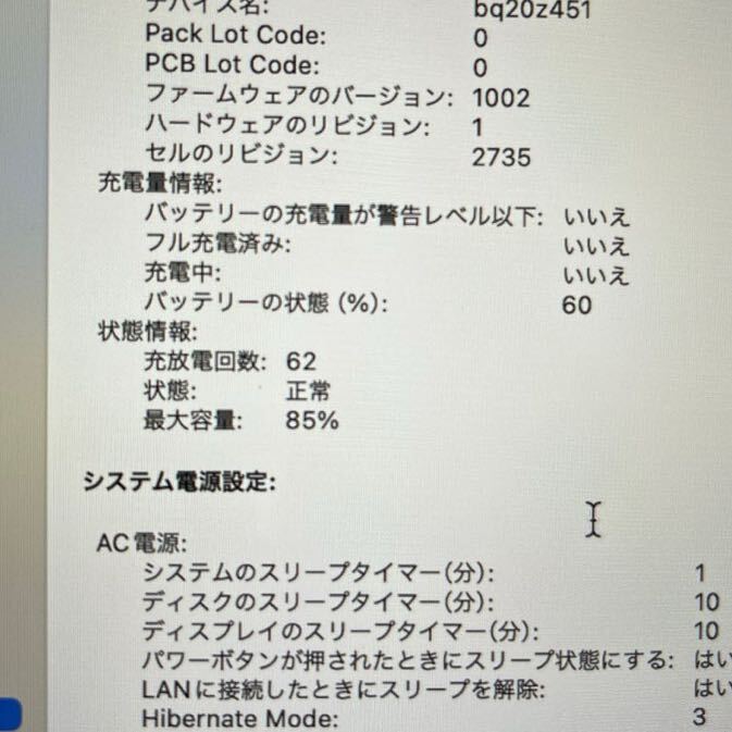 美品Apple MacBook Air M1 13インチ 16GB 1TB SSDスペースグレイ_画像4