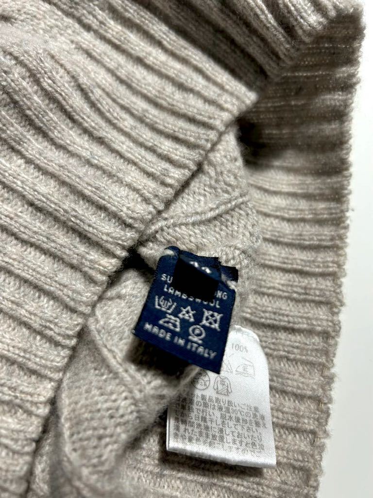 [ ultimate beautiful goods ] Italy made Drumohr/ dollar moa SUPER GEELONG Ram z wool high gauge cable braided ta-toru neck knitted 44 41,800 jpy BEAMS treatment 