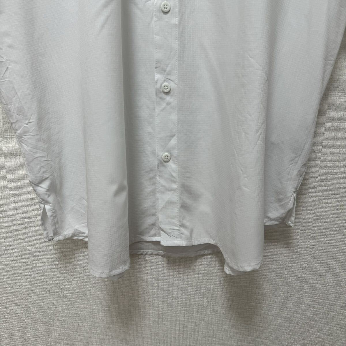 ホワイト　PFG 古着　フィッシングシャツ　半袖シャツ　コロンビア