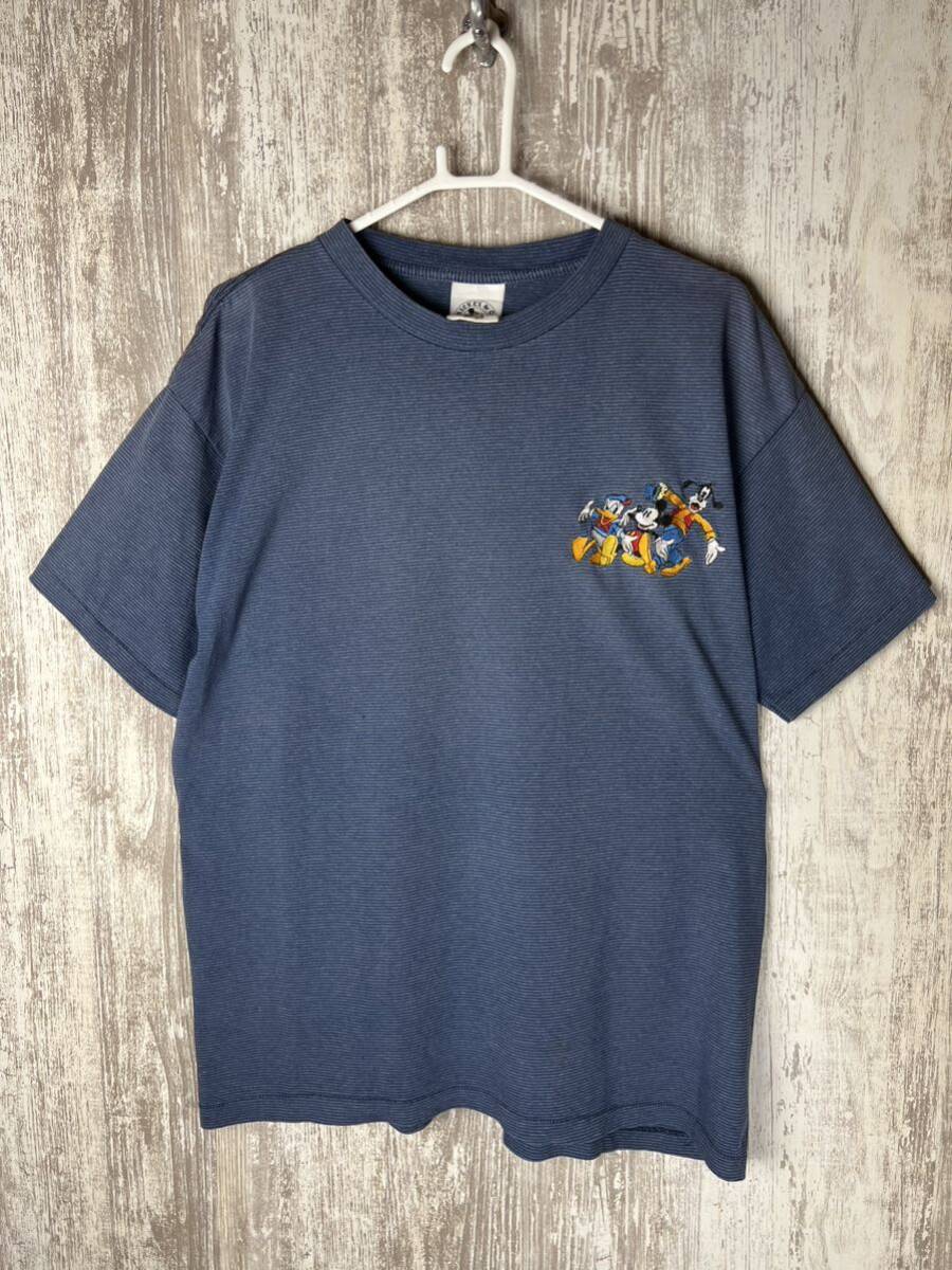 古着　ディズニDisney ミッキーマウス　刺繍　Tシャツ　90s USA
