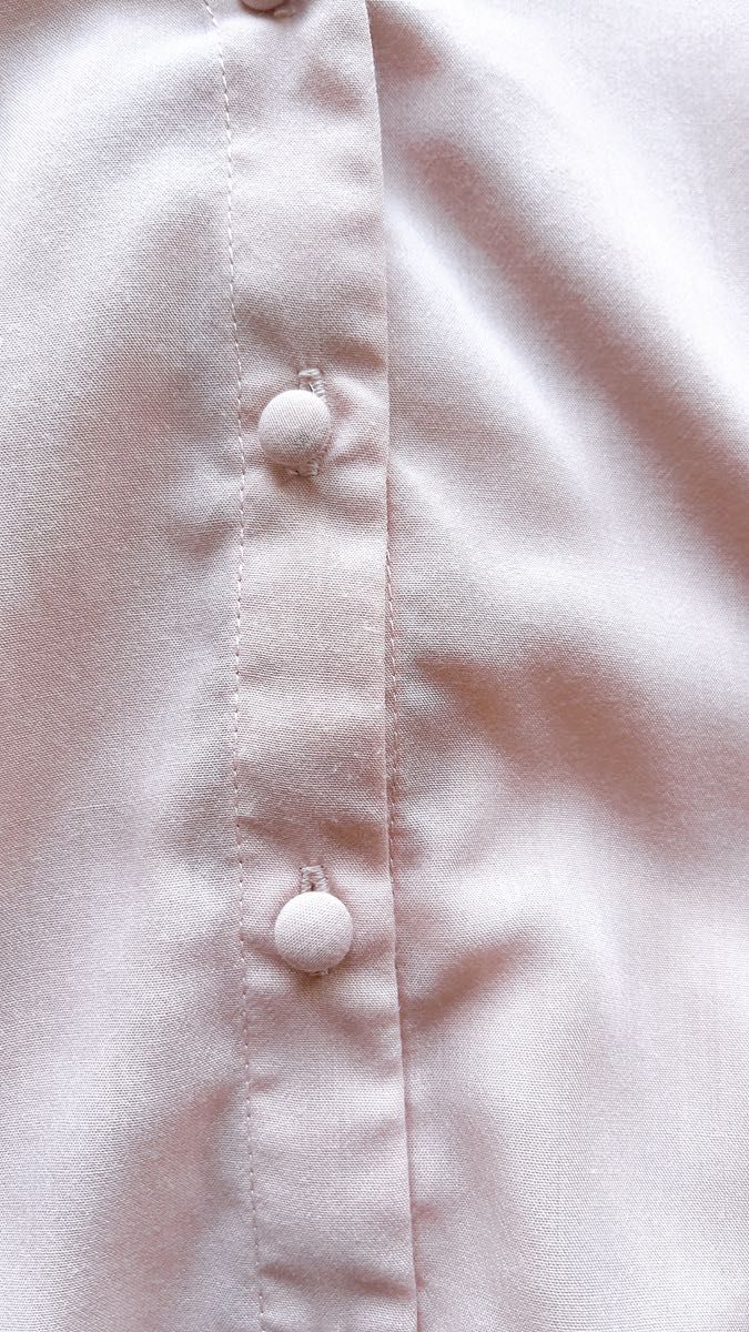 エヘカソポ　ブラウス　ピンク　後ろリボン　可愛い　七分袖　トップス　美品
