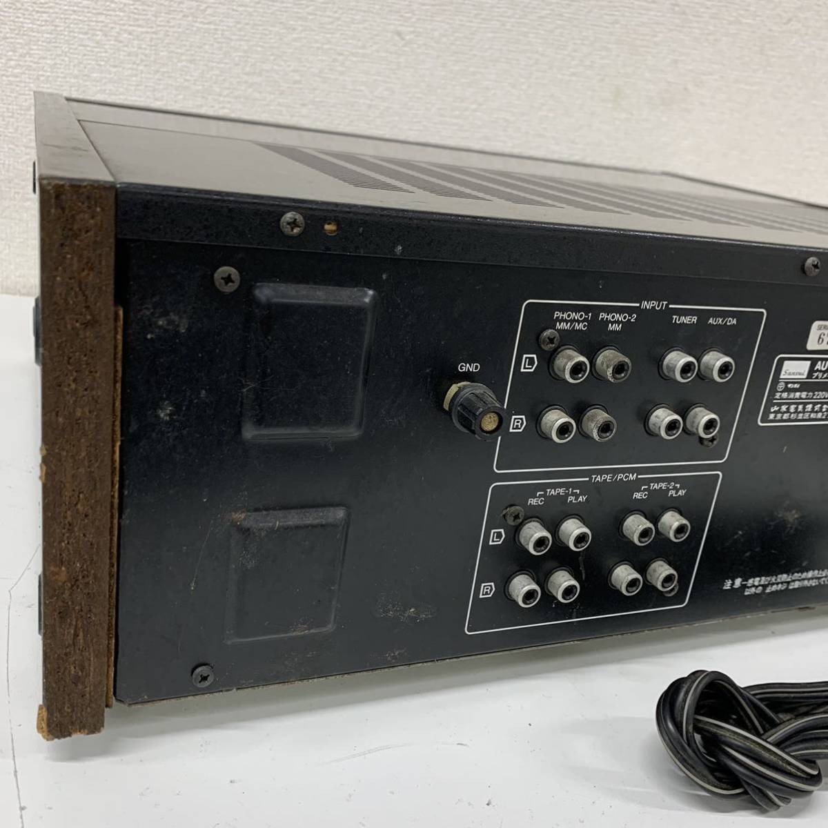 【E-4】 SANSUI AU-D607G EXTRA プリメインアンプ サンスイ 山水 音出しOK ガリや接触不良あり 傷や汚れ等使用感あり 1485-28_画像5