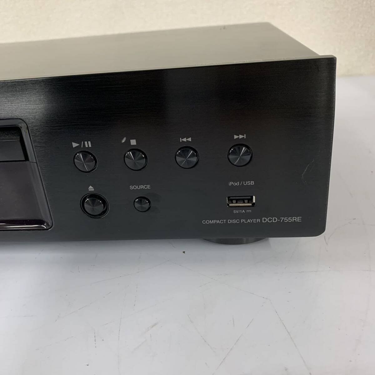 【M-3】 Denon dcd-755re cdプレーヤー 動作確認済 キズあり 汚れあり 中古品 1537-77_画像2