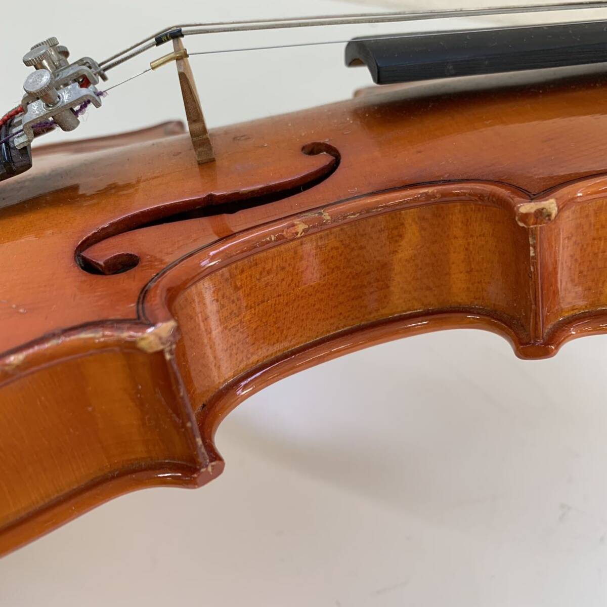 【N2】 Antonio Strad？ Model 3 バイオリン 詳細不明 ヴァイオリン 弦楽器 1598-73_画像8