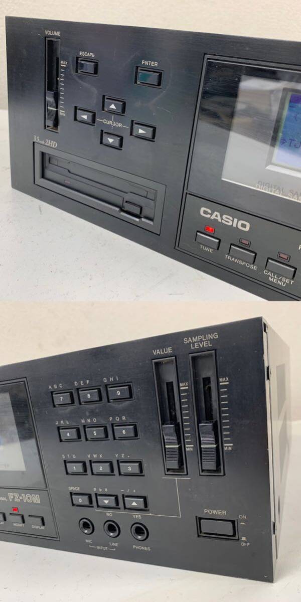 [L-2]CASIO FZ-10M DIGITAL SAMPLING SYNTHESIZER синтезатор сэмплер Casio выход звука не проверка загрязнения чуть более Junk 1581-46