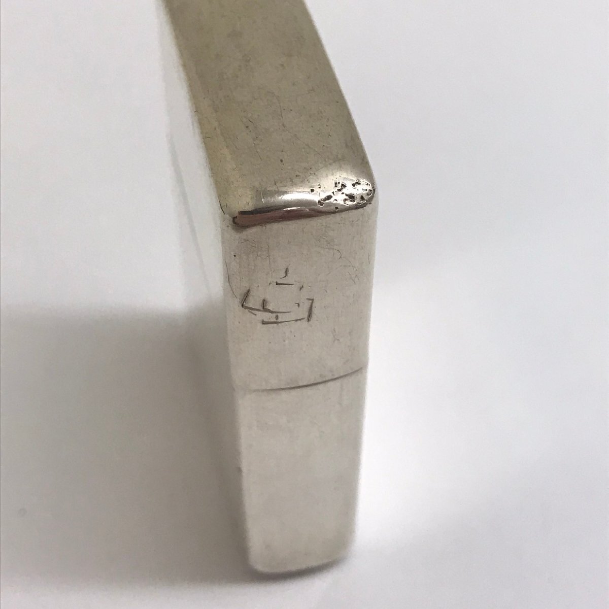 中古品 zippo ジッポ オイルライター sterling スターリング 無地 銀無垢 レギュラータイプ 1996年 シルバーカラー 質屋出品_打ち傷、擦り傷があります