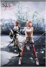 【即決・送料無料】 FINAL FANTASY XIII-2 ウォールスクロール Vol.7 ライトニング&サラ_画像1