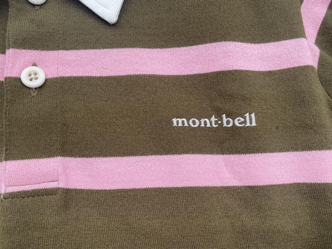 ★美品　モンベル　mont-bell　 ポロシャツ　ボーダー　キッズ　１５０　トップス_画像4