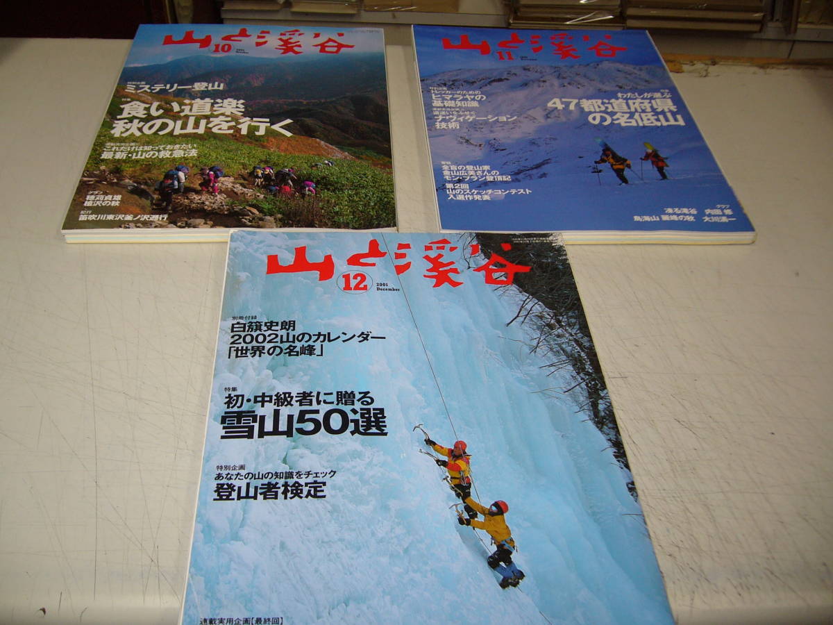 ★２００１年版！ [ 山と渓谷 ]≪２００１年１月/５/６/７/９/１０/１１/１２月号＝９冊セット≫★即決 / 山と渓谷社 / 本だけ！_画像5