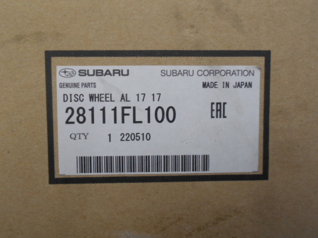 ぱっと見綺麗 GT GK インプレッサ スポーツ 純正 1本 17×7J +55 28111FL100 5934の画像7