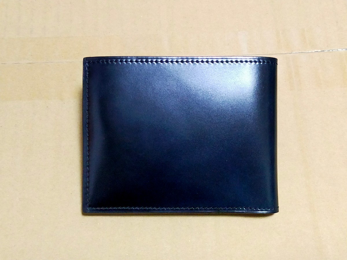 《 YUHAKU / ユハク 》 Du Monde / デュモンド Cordovan Wallet / コードバン二つ折り札入れ ( YAC142 / パスケース / ウォレット ) 財布_画像1