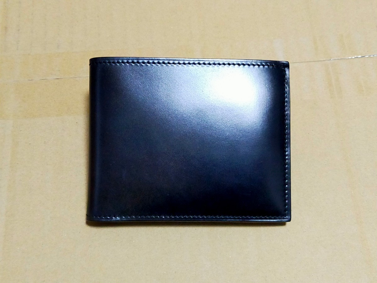 《 YUHAKU / ユハク 》 Du Monde / デュモンド Cordovan Wallet / コードバン二つ折り札入れ ( YAC142 / パスケース / ウォレット ) 財布_画像2