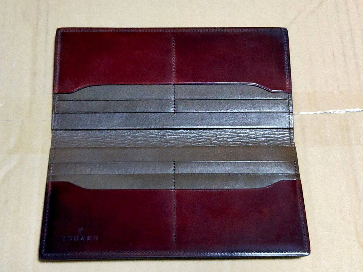 レア《 YUHAKU / ユハク 》Diamant / ディアマント Cordovan Long Wallet / コードバン長財布( YFC111) ( メンズ / ウォレット / 札入れ )_画像4