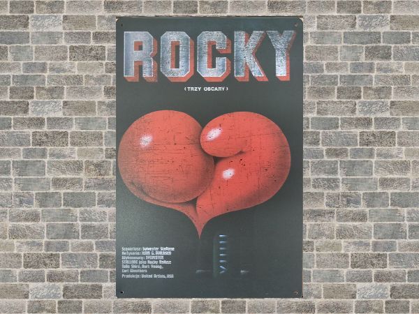 ブリキ看板 Rocky ロッキー 93 メタルプレート インテリア ガレージ アメリカン雑貨 レトロ風 ビンテージ風 おしゃれ 新品