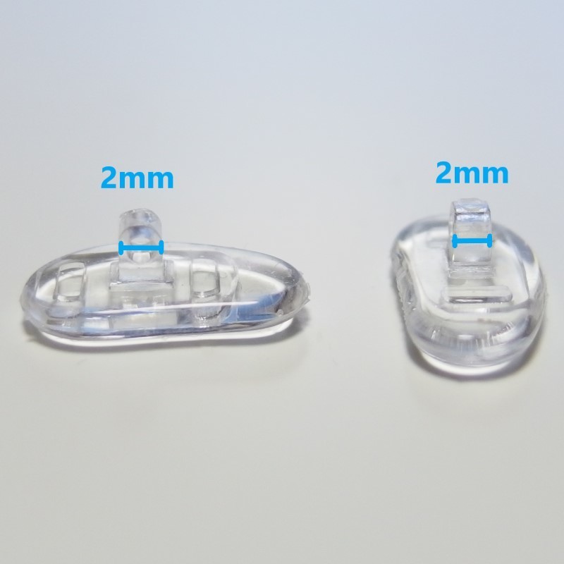 眼鏡 ネジ式 シリコン 鼻パッド 6個(3ペア)セット 15mm◆メガネ めがね 鼻パット 修理 補修 部品 パーツ 鼻あて 交換用の画像4