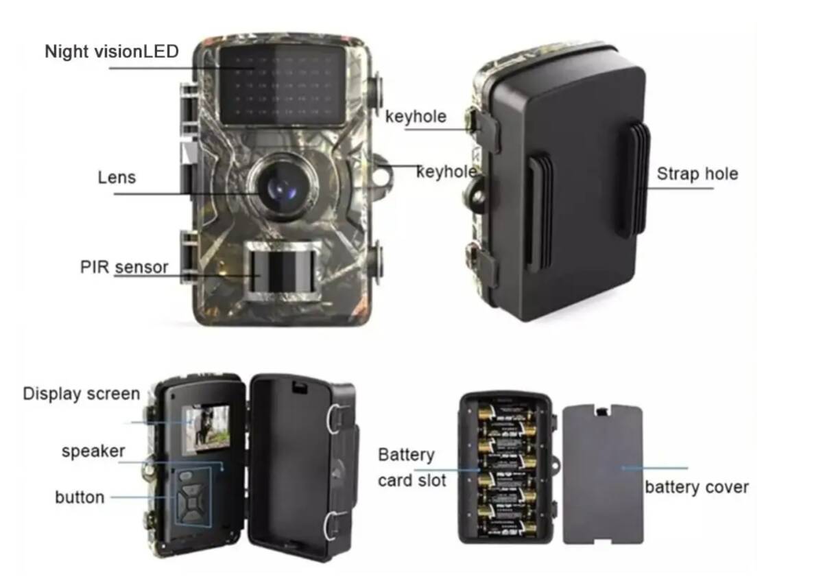 [ new goods ] night vision Trail camera * liquid crystal monitor IP66 waterproof DAY&NIGHT battery type standby 6 months day and night combined use 