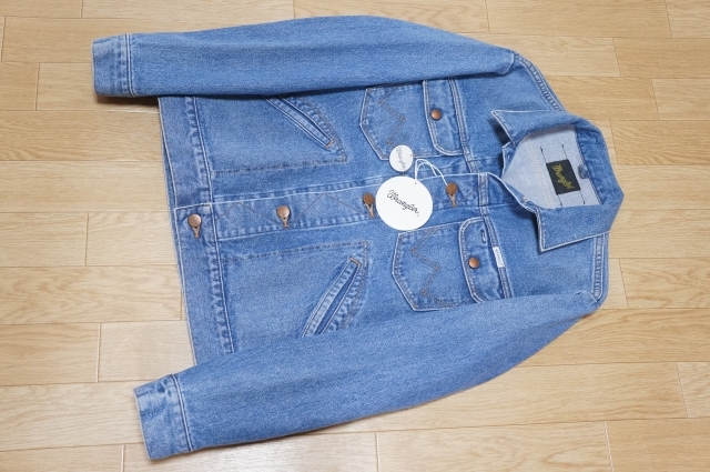 J334　即決　新品　Wrangler ラングラー　124MJ 復刻　WL1724　ユーズド加 デニムジャケット　ジージャン　M　_画像2