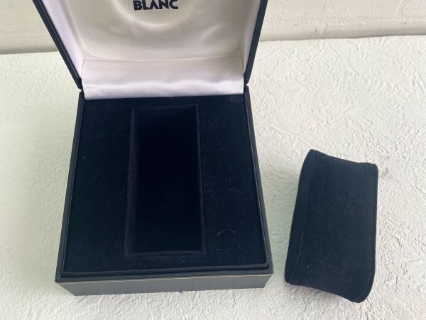 時計 モンブラン/Mont Blanc 空箱 腕時計ケース BOX 黒 化粧箱 時計収納ケース 自宅保管品_画像8