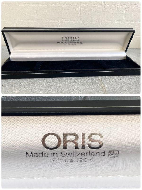 時計 空箱 ORIS/オリス ４ケース 腕時計 空箱 レザーウォッチケース BOX [Swiss Made Watches] 紙ケース入り化粧箱 黒 ボックス 自宅保管品_画像5