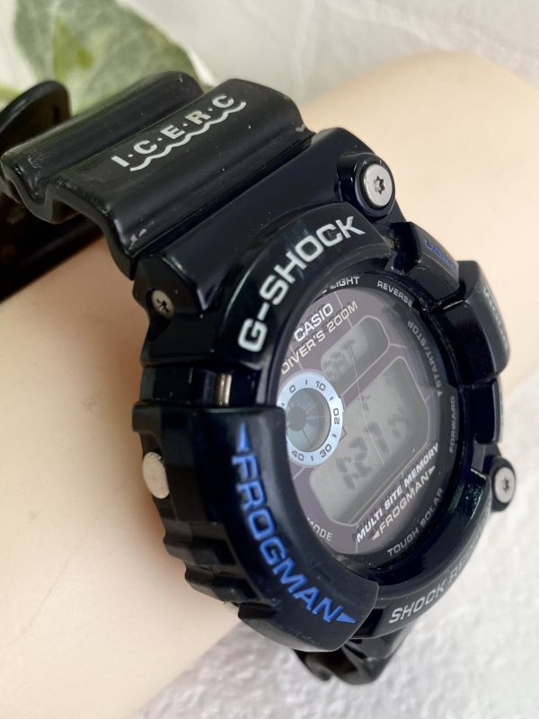 CASIO/カシオG-SHOCK FROGMAN/フロッグマン イルカクジラ御蔵島モデル I.C.E.R.C [CASIO 2422 GW-202 JAPAN K]メンズ腕時計 自宅保管品_画像3