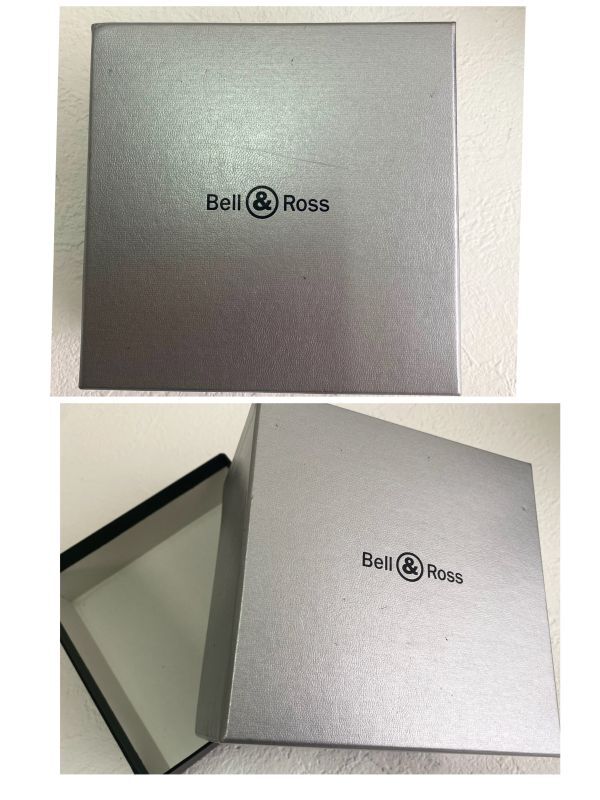 時計 Bell & Ross/ ベル&ロス 腕時計 空箱 時計ケース 収納箱 黒 レザー BOX 収納ケース 外装化粧紙箱 コレクター商品 自宅保管品_画像10