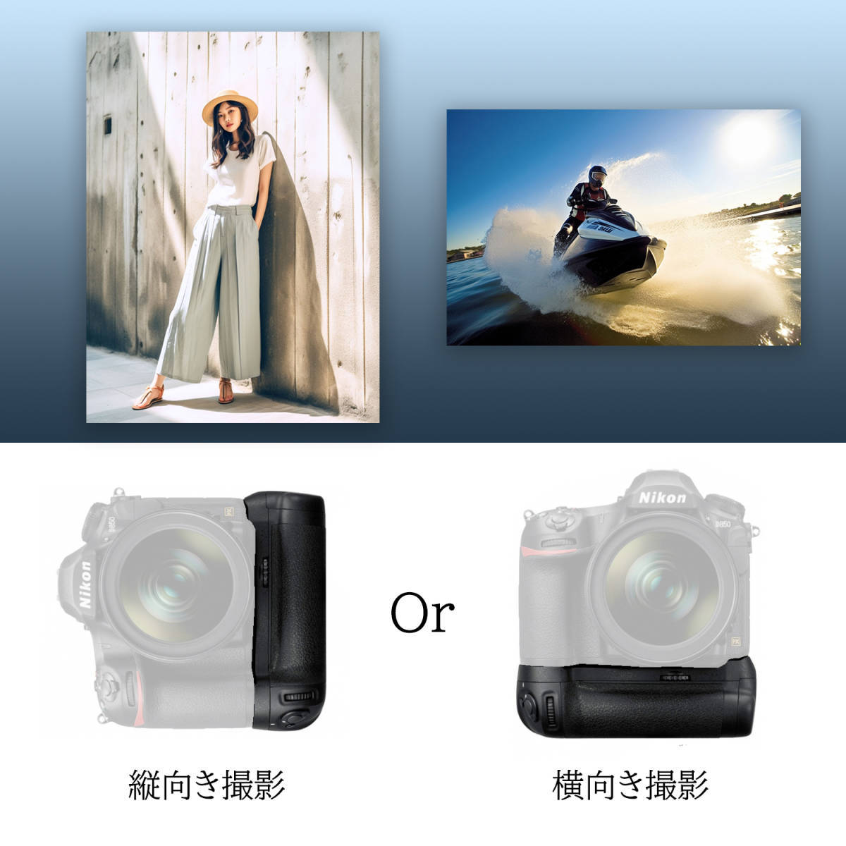 Nikon ニコン MB-D18 マルチパワーバッテリーパック バッテリーグリップ 互換品一眼レフカメラ D850 EN-EL15a EN-EL15 EN-EL18_画像8