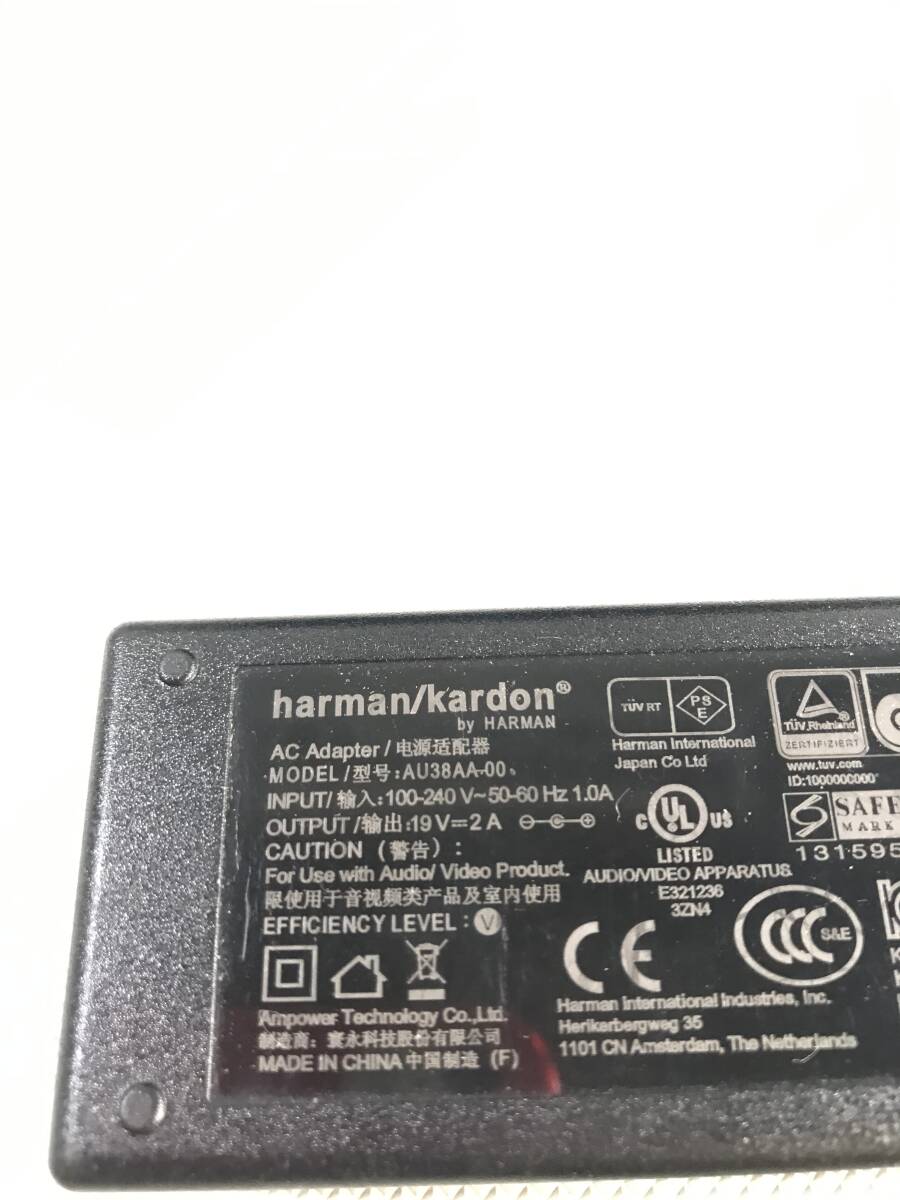 S4643◇harman kardon ハーマンカードン ワイヤレススピーカー ONYX STUDIO アダプター(AU38AA-00)付 コード付【訳あり】240329の画像3