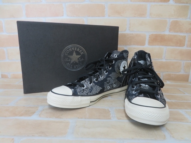 箱・タグ有 CONVERSE コンバース ハイカット オールスター 100周年 西陣織1SC542 ブラック US9.5 111383083