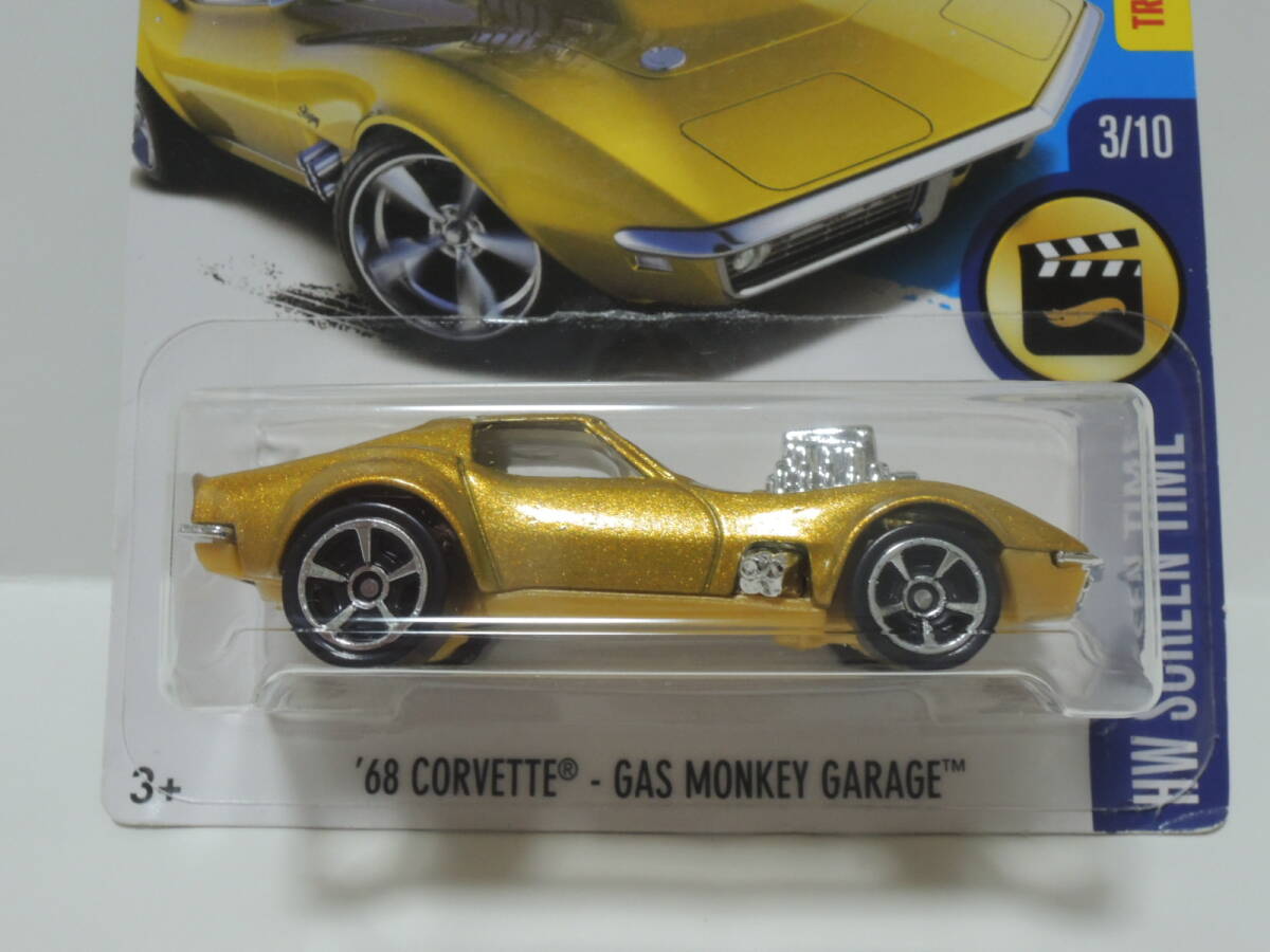 HW '68 CORVETTE GAS MONKEY GARAGE ゴールド_画像2