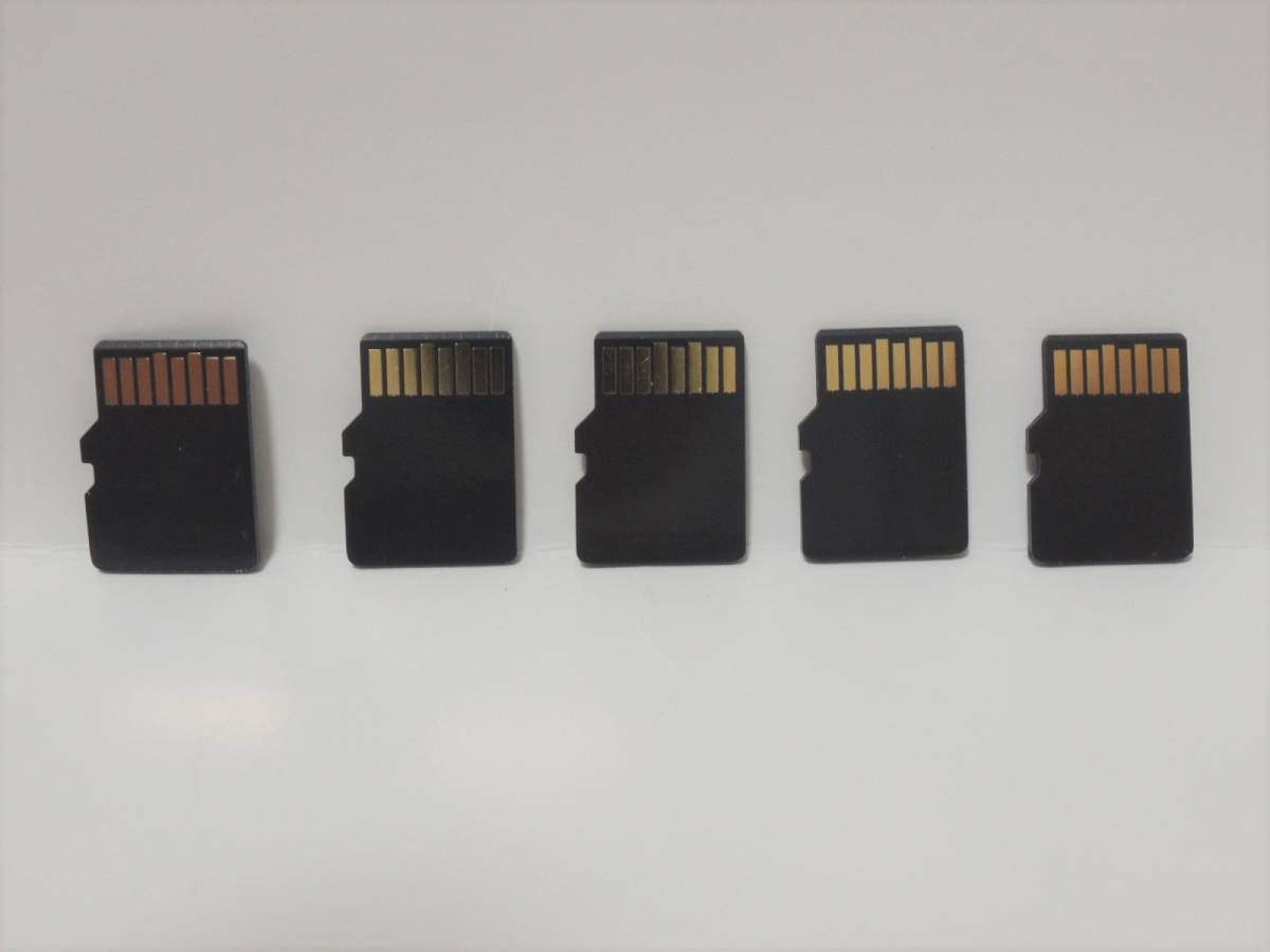 microSD SD-C02G 2GB 5枚セット 中古品 送料無料(定形郵便) ジャンク_画像2