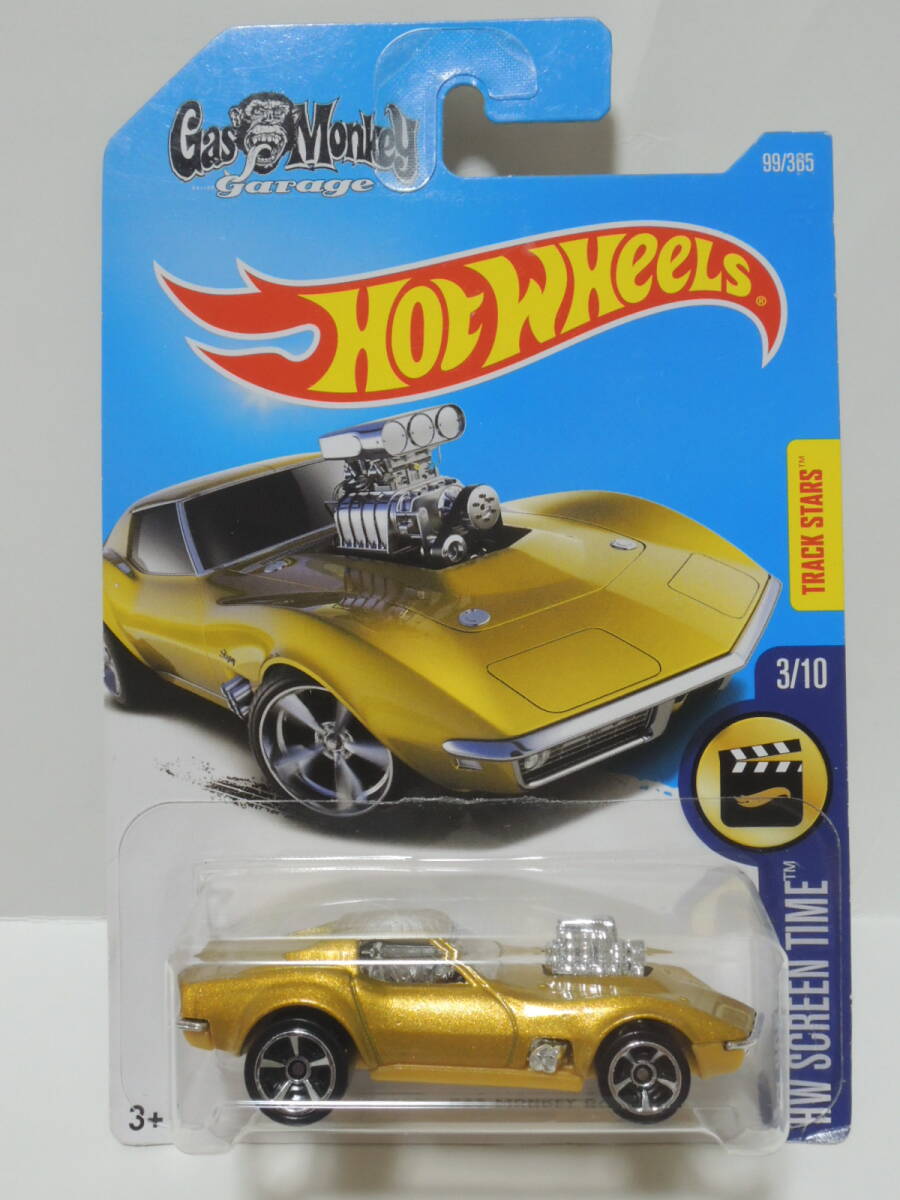 HW '68 CORVETTE GAS MONKEY GARAGE ゴールド_画像1