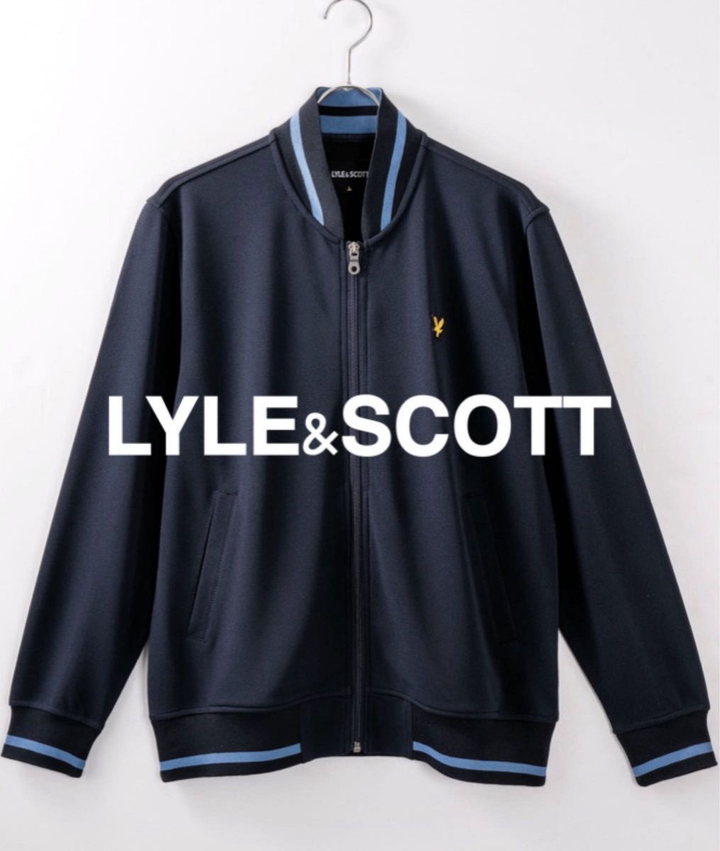 LYLE&SCOTT ライル＆スコット　ジップジャケット　ブルゾン ジャケット　アウター　メンズ　LLサイズ　ネイビー　送料込