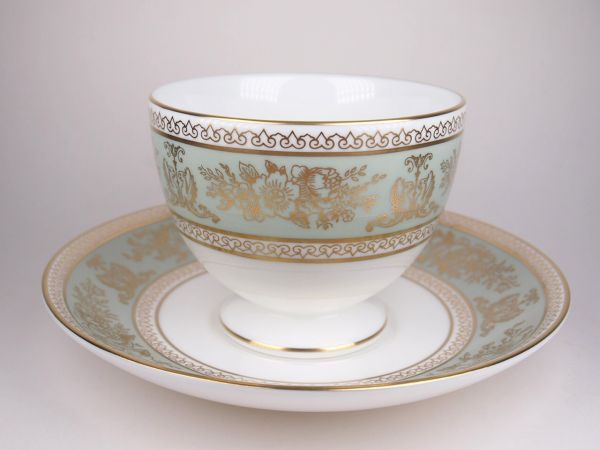 ウェッジウッド コロンビア セージグリーン ティー コーヒー 兼用 カップ&ソーサー リー WEDGWOOD イギリス WW-CLG-5_画像8