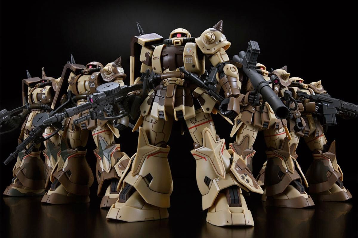 褐色のサザンクロス隊　5体セット ＨＧ 1/144 高機動型ザク 地上用　機動戦士ガンダム ククルス ドアンの島