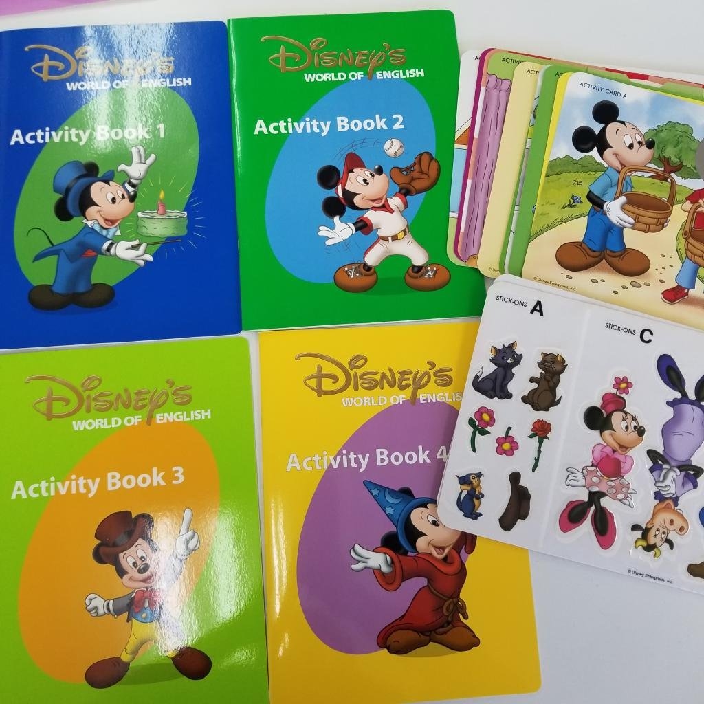 [ including carriage ] Disney English system teaching material * toy Disney\'s World of Einglish Step by Stepbook@DVD DVD remote control /n471956