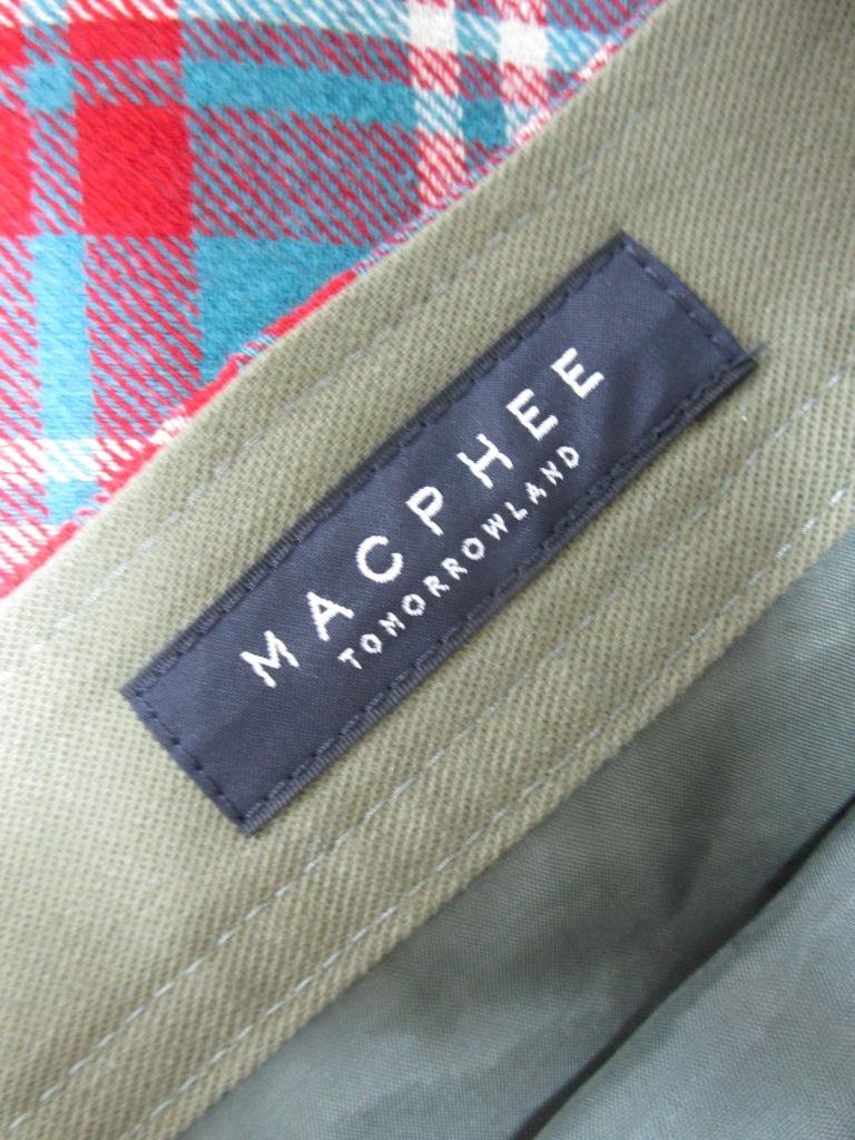 【送料込】MACPHEE　マカフィー　スカート　青×カーキ×赤などのチェック　34/n957683_画像6